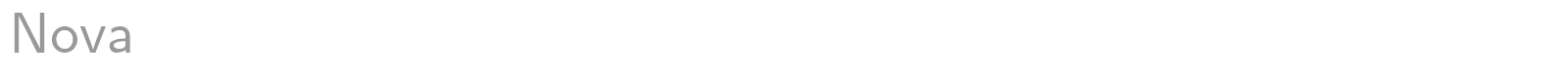 Nova font preview